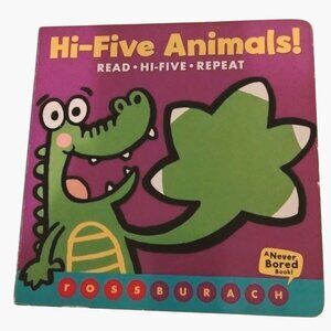 Hi Five Animals Board Book Ross Burach Interactive Reading Kids Scholastic Press